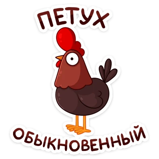 cockerel petya stickers in vk, cockerel, stickers petya petya, cocemany acts stickers, tyoma cockerel