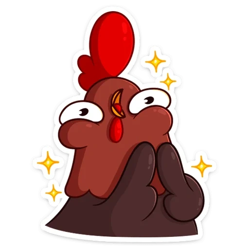 sticker petya cockerel di vk, stiker petya peta, cockerel, stiker roosters, stiker