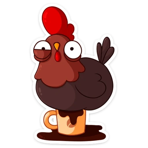 stiker petya petya, cockerel petya stiker di vk, stiker dengan ayam, stiker rooster, stiker ayam jantan