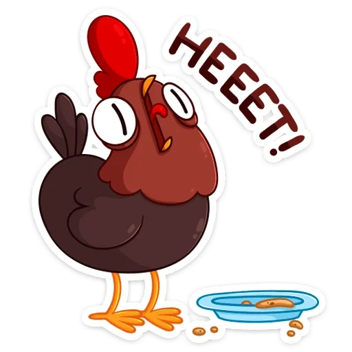 stiker petya petya, stiker dengan ayam jantan, stiker rooster, stiker ayam jantan, petya stiker di vk