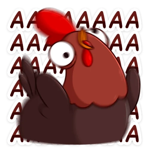 pegatinas petya petya, cockerel, styker grooster, maxon grooster sticker, bird cockerel