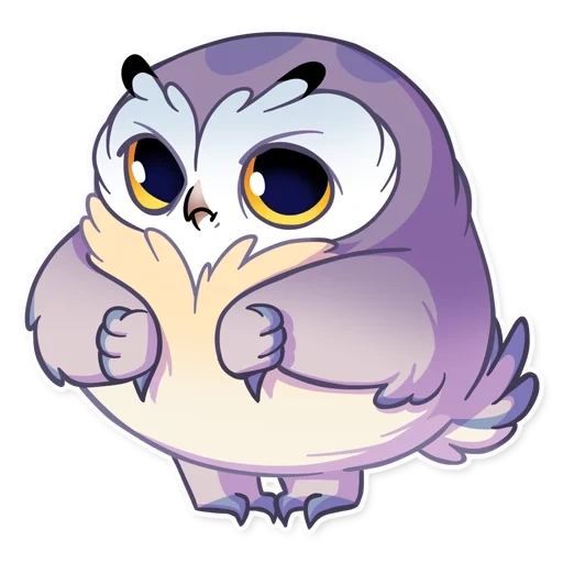 autocollants des hiboux phil, hibou violet autocollant, autocollants hibou, hibou, consommateur mignon hibou