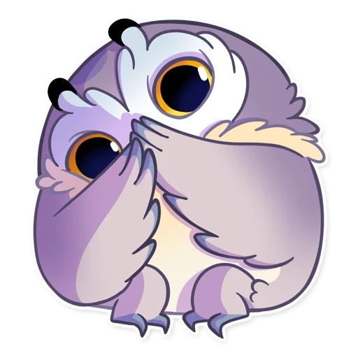 stickers owls fil, owl violet sticker, syva stickers, illustration of owl, council drawing