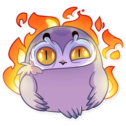 stickers of the sovl owl, anime, cute stickers with owls, owl stickers, stickers vk phil
