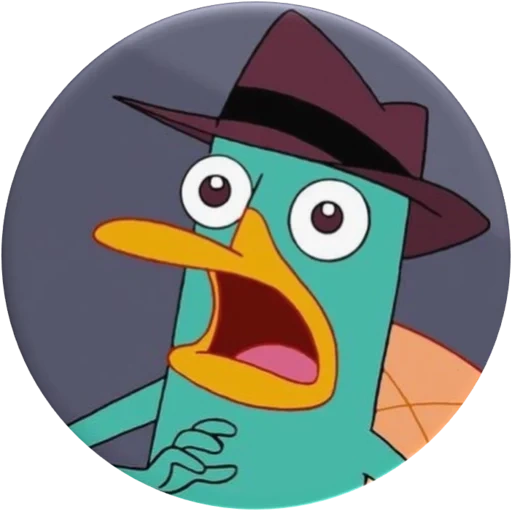 ferb fines, perry platypus, perry's duckbill, perry platypus smiles