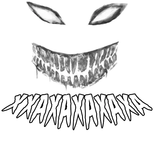 people, screenshot, the smile of the demon, pattern logo, the evil smile of the devil