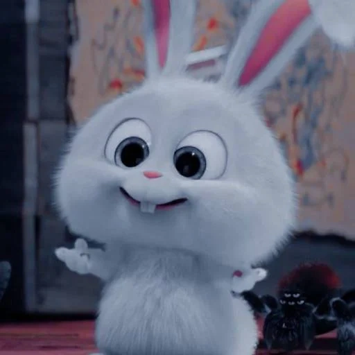 lapin en colère, boule de neige de lapin, little life of pets bunny, petite vie des animaux de compagnie lapin, lapin snowball dernière vie des animaux de compagnie 1