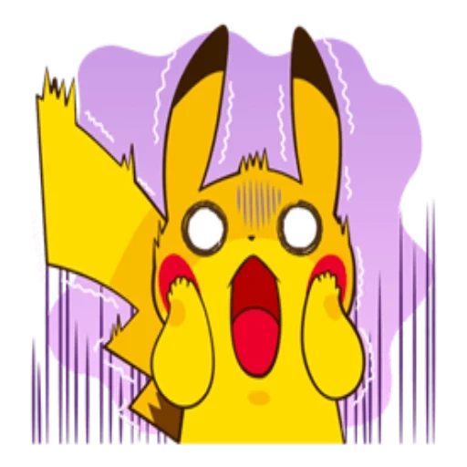 pikachu, vladislav, pikachu watsap, terkejut oleh pikachu, stiker pikachu