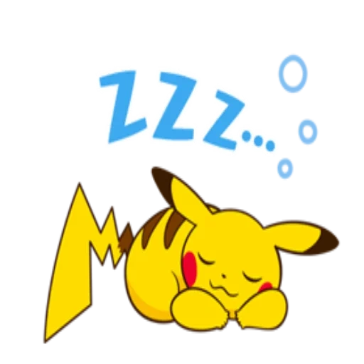 pikachu, ele está dormindo pikachu, slippi pikachu, pikachu sryzovka