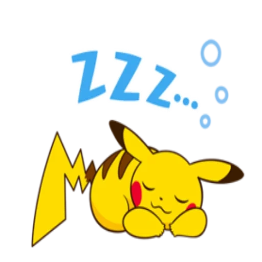 pikachu, il dort pikachu, slippi pikachu, pikachu sryzovka