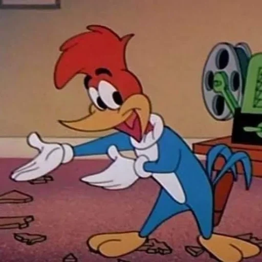picchiarello, picchiarello, woodwood woody 1957, woodpecker cartone animato woody, woody woodpeker freddo willy woody