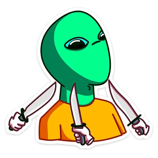 cornichon, gros, cornichon dans le proshever, extraterrestre de cornichon, personnage fictif