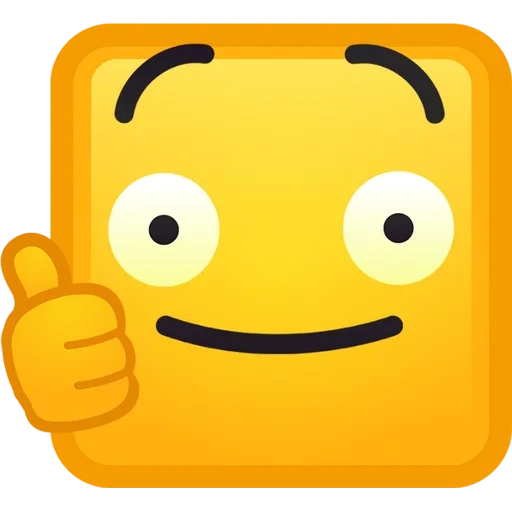 emoticon di emoticon, faccina sorridente, espressione birichina, faccino square smiley, faccino smiley quadrato giallo