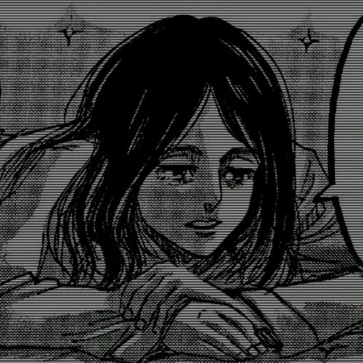 девушка, арт рисунки, титаны манга, pieck атака титанов, pieck finger manga icons