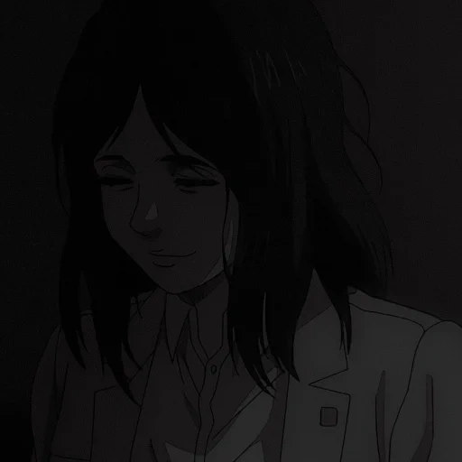 human, young woman, picture, emo girls, sad anime