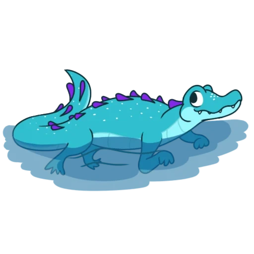 crocodile, crocodile, crocodile mignon, crocodile bleu, illustration de crocodile