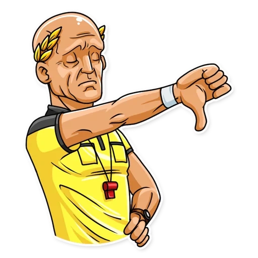 stiker sepak bola untuk telegram, stiichereners, stiker untuk telegram, gaya juri, stiker cherchesov