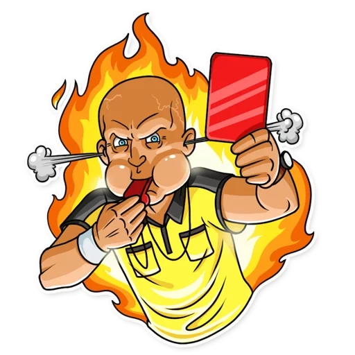 stiker sepak bola untuk telegram, stiker untuk telegram, uap wasit, stiker sepak bola, stiker untuk telegram