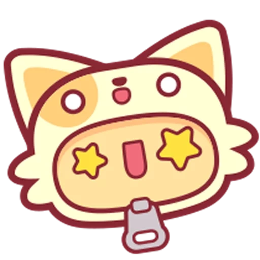 sticker pack, emoji cat, stile akio, donut telegramm aufkleber, aufkleber kawaii inu
