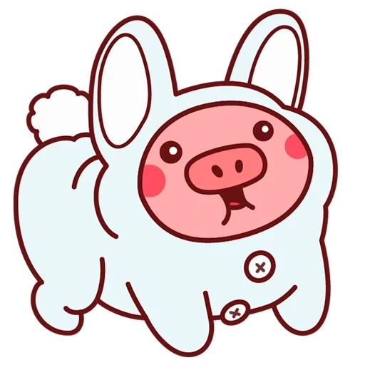 sticker lead, valera lead, cute pigs anime, pig for sketches, stickers