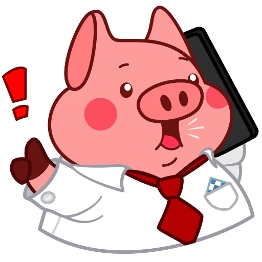 valera pig, styker pig, set of stickers, stickers, lead