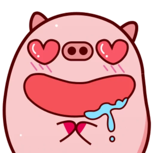 porcin, cochon, clipart, le cochon est doux, le porcelet est mignon