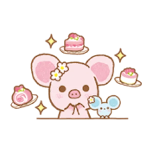 kawaii, beaux cochons kawaii, kawe kawai kitty, petits dessins kawaii, dessins kawaii esquisse des porcs