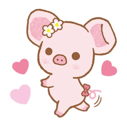 cochon kawaii, beaux cochons kawaii, dessins kawaii mignons, petits dessins kawaii, dessins kawaii esquisse des porcs