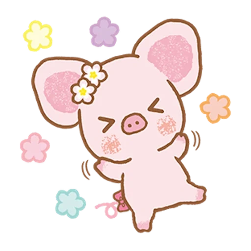 mini maiale, kawaii pig, bella maiali kawaii, disegni di kawaii carini, piccoli disegni di kawaii