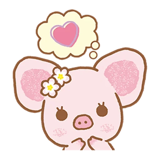 piggi kawai, dessins kawaii, beaux cochons kawaii, petits dessins kawaii, dessins kawaii esquisse des porcs