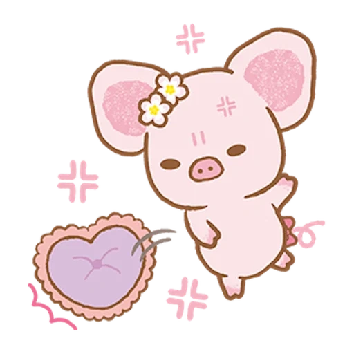 dessins kawaii, beaux cochons kawaii, dessins kawaii mignons, petits dessins kawaii, dessins kawaii esquisse des porcs