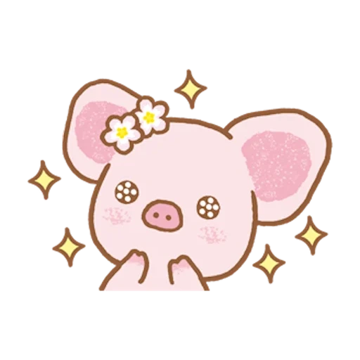 piggi kawai, beaux cochons kawaii, dessins kawaii mignons, petits dessins kawaii, dessins kawaii esquisse des porcs