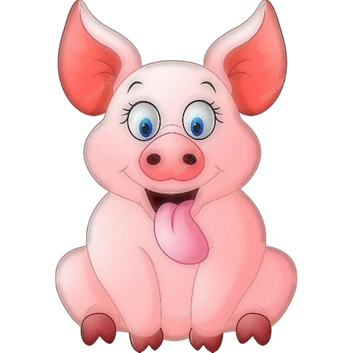 grunt grunt, piggy piggy, cochon de dessin animé, cochon de dessin animé cool