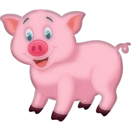 bébé cochon, pince à porcelet, cartoon de cochon, piggy cartoon, enfant porcelet de dessin animé