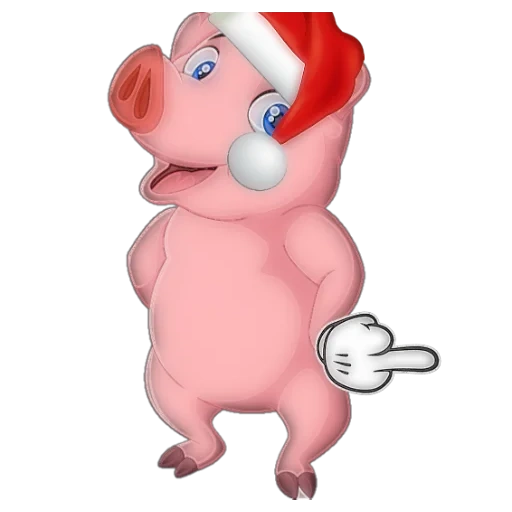 cerdo, piggy pasatiempo, cerdo 3d de dibujos animados, piggy muestra la clase