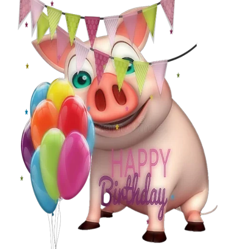 lina piggy, kartun babi, 3 kartun babi, kartun babi ganas, happy piggy cartoon