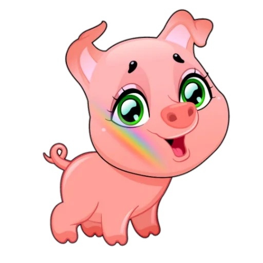 motif de porcelet, piggy de dessin animé, piggy cartoon, pince à porcelet, piggy cartoon