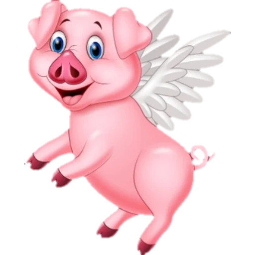 il maiale è rosa, maiale cartone animato, maialino da cartone animato, il maialino è cartone animato