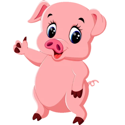 cartoon pig, piggy cartoon, piggy cartoon, piglets and children with white background, cute little pig cartoon