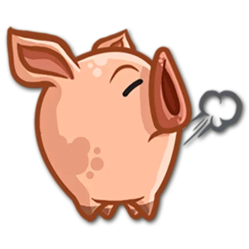 café de porc, tête de porc, emoticône de sanglier, piggy piggy