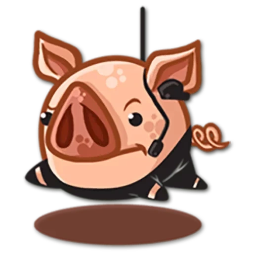 porco, estação de pressão de porco, rosto de porco, porco, porco de desenho animado