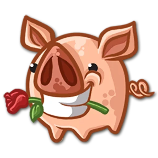 porcs, porcs, emoticône de sanglier, piggy piggy