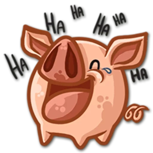 cerdo, cerdo, cara de cerdo, símbolo de expresión de jabalí
