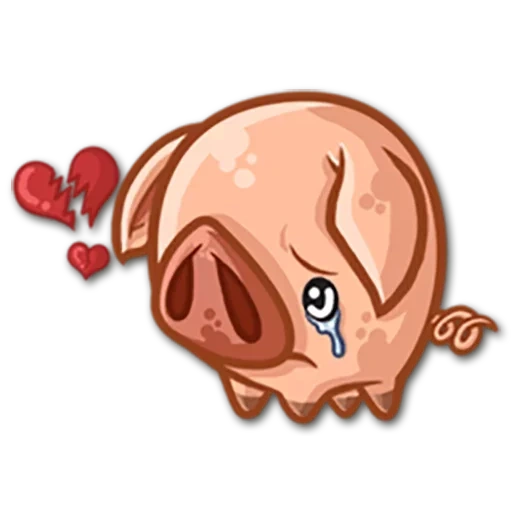 cerdo, cerdo, símbolo de expresión de jabalí