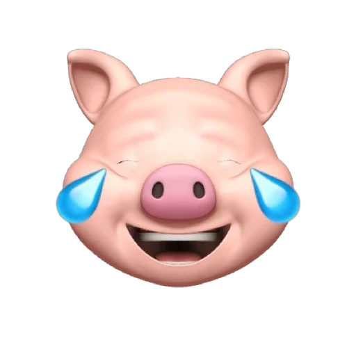 animoji, angry piggy, expression pig, animogi wild boar, animoggi pig