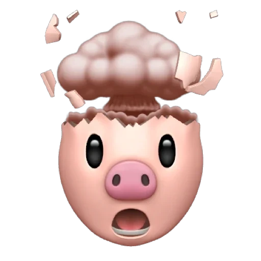 emoji, memoji, explosión de emoji, capa de memoji, explosión cerebral sonriente