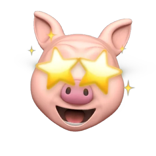 commémoration des oreillons, emoji iphone 10, cochon animogi, cochon animogi, pomme porc émoticône