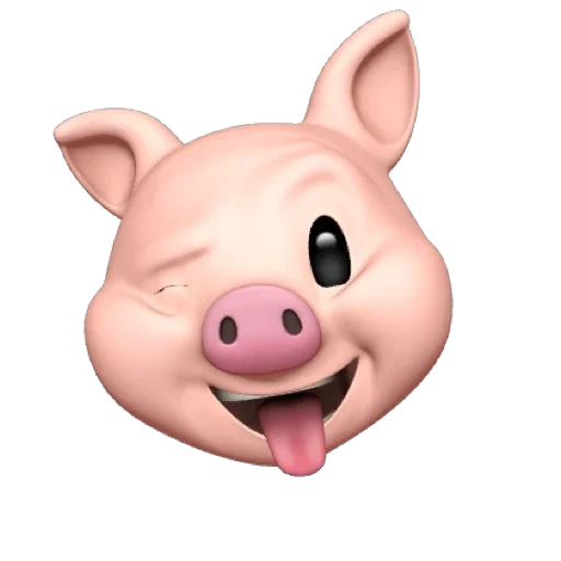 свинья, поросенок, лицо свинки, анимоджи кабан, анимоджи свинка