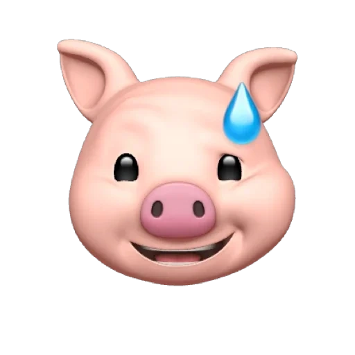 animoggi, pig master, pig styling, emoji iphone 10, nose expression
