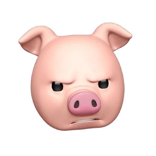 animoji, pigue, babi jahat, wajah babi, animoji kaban